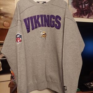 Vintage Retro 90s Gray "Starter" NFL Minnesota Vikings
